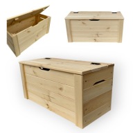 KUFER SKRZYNIA OGRODOWA DREWNIANA ŁAWKA POJEMNIK ZE SCHOWKIEM XL 80x40x40