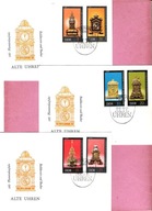 DDR 1975, FDC 3kop. stare zegary