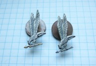 Odznaki Grom miniaturki ( grom złoty i srebrny)