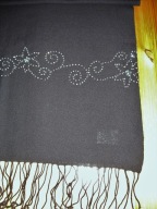 Szal wełna/wiskoza 52 x 184