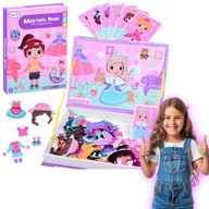 MAGNETYCZNA UKŁADANKA UBIERANKA LALKA ZAŁÓŻ UBRANKA MAGNETIC BOOK PUZZLE