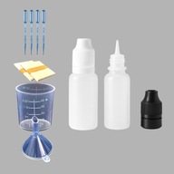 ZESTAW 25szt Butelki Gorilla 10ml + Pipeta +Miarka +Lejek DIY Liquid olejki