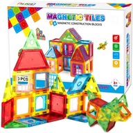 KLOCKI MAGNETYCZNE KONSTRUKCYJNE 3D EDUKACYJNE UKŁADANKA 70SZT