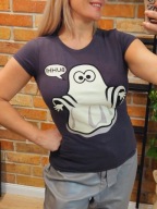 DUCH święcący fluroscencyjny bluzka t-shirt XS ghost spirit