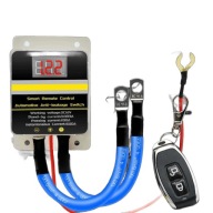 Inteligentny wyłącznik akumulatora 12V z pilotami i Woltomierzem LCD