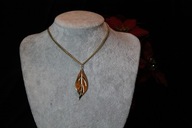 ŁAŃCUSZEK NASZYJNIK ZE STALI CHIRURGICZNEJ 316L POZŁACANY ZAWIESZKA