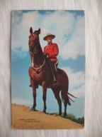 KANADYJSKA KRÓLEWSKA POLICJA KONNA przedwojenna POCZTÓWKA