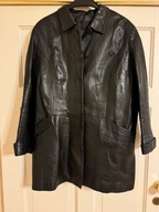 Kurtka damska 44 skóra naturalna czarna Polger Vintage z kieszeniami