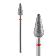 Staleks FREZ DIAMENTOWY do skórek GRUSZKA 5 mm FA101R050/12 czerwony