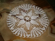 SERWETA 37CM OBRUS RĘCZNIE WYKONANY SZYDEŁKOWY HAND MADE RĘKODZIEŁO