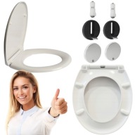 DESKA SEDESOWA WOLNOOPADAJĄCA WC DUROPLAST WYPINANA CERSANIT KOŁO ROCA BIEL