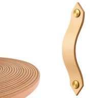 UCHWYT UCHWYTY SKÓRZANY SKÓRZANE MEBLOWE RĄCZKA 2,5CM SZEROKI LEATHER 96 MM