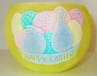 Lampion Wielkanocny Kula Zajączki Jajka Pisanki Happy Easter