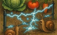 Elektryczne ogrodzenie przeciwko ślimakom, na ślimaki. Ochrona ślimaki.