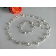 Komplet biżuterii perłowy