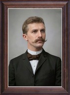 Obraz Antoni Zachariasz Xiężopolski portret w drewnianej ramie ze szkłem