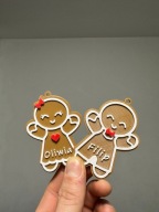 Personalizowana Ozdoba Świąteczna – Pierniczek z Imieniem Druk 3D