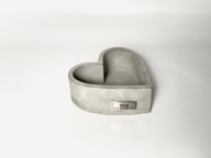 Osłonka doniczka ozdoba betonowa beton architektoniczny serce Heart 14cm