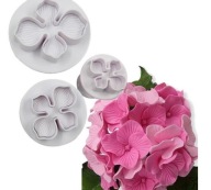 Hortensja foremki wykrawacz do lukru z tłoczkiem