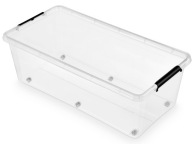 MOXOM Pojemnik Pudełko z kółkami + pokrywa - 55 L