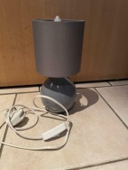 Lampa lampka stołowa nocna szara | wtyczka UK | vintage, retro
