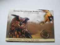 2 zł. zwierzęta świata Puchacz blister