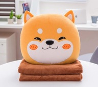 Maskotka DUŻA pluszak 3W1 PODUSZKA Z KOCEM pies