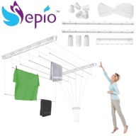 SUSZARKA NA PRANIE SUFITOWA WISZĄCA MAŁA UBRANIA BIELIZNA KOMPAKTOWA