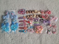 Zestaw Do Włosów Gumki Hello Kitty Spinki Kapibara 65szt B24