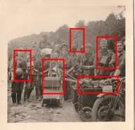 276N ŻOŁNIERZE FRANCJA MENAŻKA MOTOCYKL HEŁM ROWER 1940 NIEMCY RZESZA