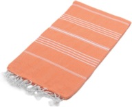 Ręcznik kąpielowy,do sauny Hammam Bawełniany 100x180 cm Pomarańczowy