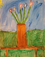 WOŚP - Malujemy dobro - obraz „Kwietny wazon”