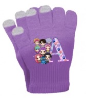 Rękawiczki dla dzieci, litera A–Z, ciepłe, styl Kpop