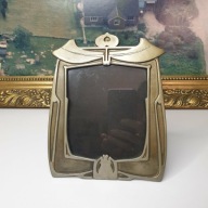 Ramka vintage mosiężna Nouveau Studios Richard Caley Scotland ciężka