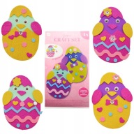 Piankowe Figurki Naklejki Wielkanocne Zestaw Kreatywny Wielkanoc Prezent