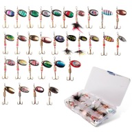 BŁYSTKA OBROTÓWKA BLACHY błystki ZESTAW łowne x30