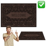 WYCIERACZKA MATA DO BUTÓW POD DRZWI BRĄZOWA WYTRZYMAŁA TRWAŁA VERGIONIC