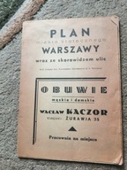 Warszawa stary plan miasta linie tramwajowe linie kolejowe