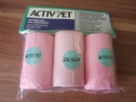 ACTIV PET Woreczki na odchody 3 szt. różowe