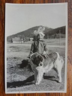 PRL dziecko dziewczynka pies 60te (1430b)