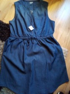 Sukienka szmizjerka jeansowa r 42/44 Nowa z metką