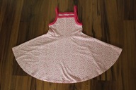 sukienka dziewczęca 98 104 110 z koła lato różowa