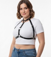 Harness damski paski na biust regulowany body sexy eko skóra