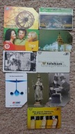 Zestaw kart tlf magn 10 szt,stan dobry