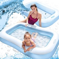 SUPER BASEN DMUCHANY PROSTOKĄTNY 166x100x25 CM LETNI RELAKS DLA DZIECI !