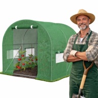 TUNEL FOLIOWY OGRODOWY SZKLARNIA WIELOSEZONOWA STELAŻ OCYNK FOLIA UV 2x2x2m