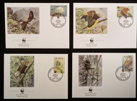 TSt Vincent 1989, WWF: ptaki papuga FDC