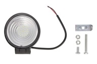 Lampa robocza LED 12V 24V 28W Flood 112x112mm okrągła 6500K M-TECH WLE33