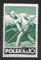 ROCZNIK 1947 Fi 438c** c.niebieskawozielony pap.z !!! RZADKI PAPIER gw/opis