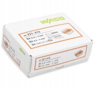 Złączka WAGO 221-413 3-zaciskowa 0,14–4 mm² – opakowanie 50 sztuk